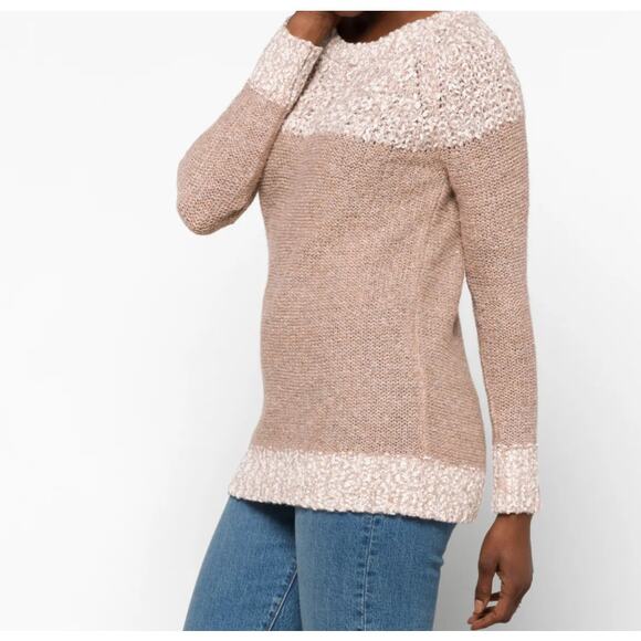 Fate Clarina Textured Sweater Taupe / Beige Size XL - Picture 2 of 7